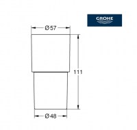 VASO CRISTAL SATINADO ATRIO GROHE